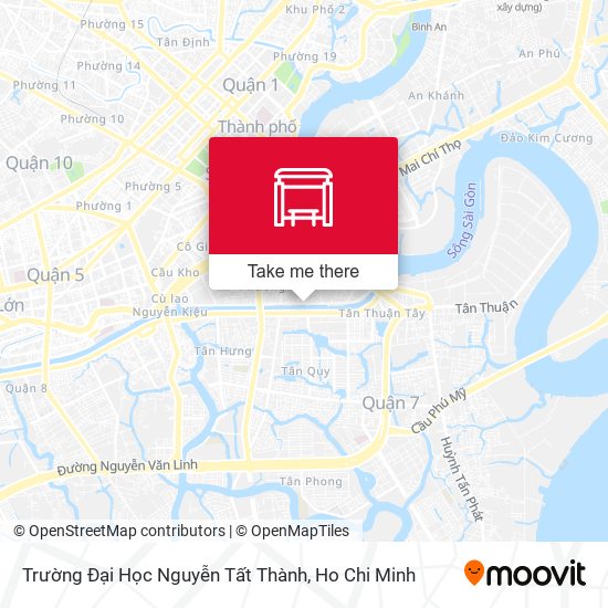 Trường Đại Học Nguyễn Tất Thành map