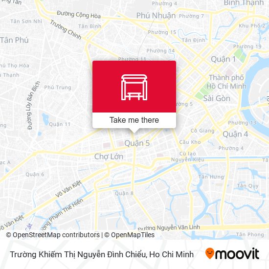 Trường Khiếm Thị Nguyễn Đình Chiểu map