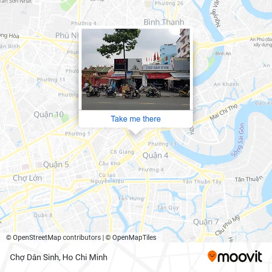 Chợ Dân Sinh map
