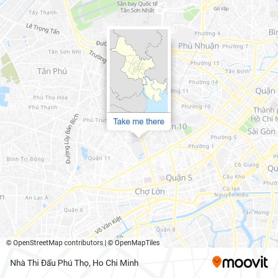 Nhà Thi Đấu Phú Thọ map