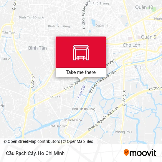 Cầu Rạch Cây map