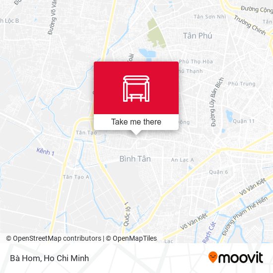 Bà Hom map