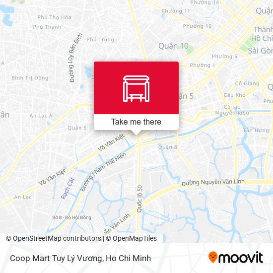 Coop Mart Tuy Lý Vương map