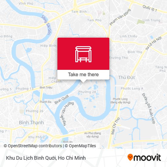 Khu Du Lịch Bình Quới map