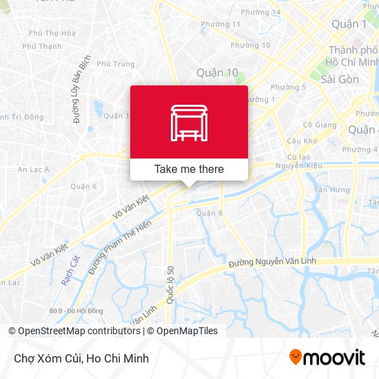 Chợ Xóm Củi map