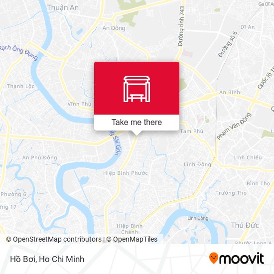 Hồ Bơi map