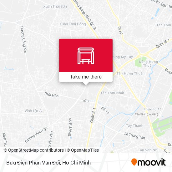 Bưu Điện Phan Văn Đối map