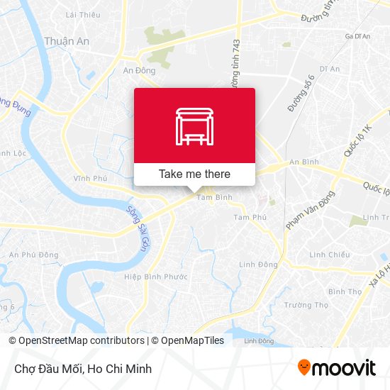 Chợ Đầu Mối map
