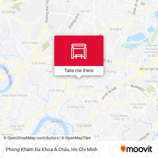 Phòng Khám Đa Khoa Á Châu map