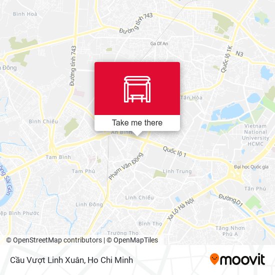 Cầu Vượt Linh Xuân map