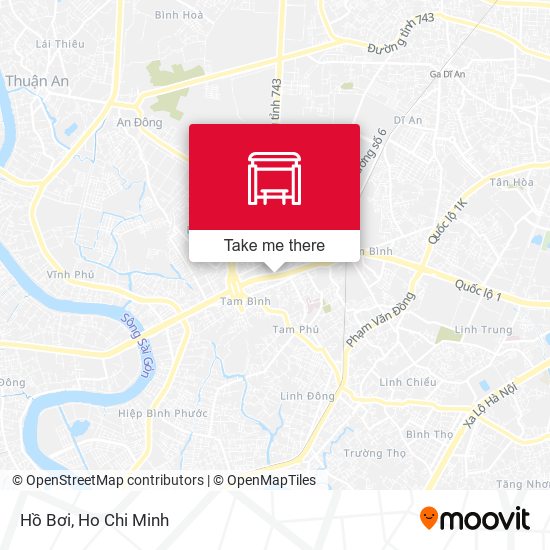 Hồ Bơi map