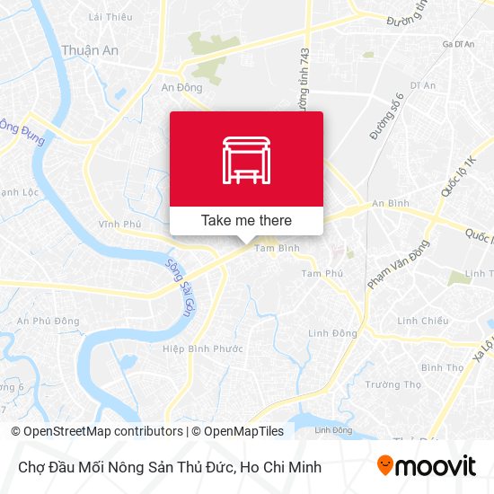 Chợ Đầu Mối Nông Sản Thủ Đức map