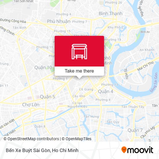 Bến Xe Buýt Sài Gòn map