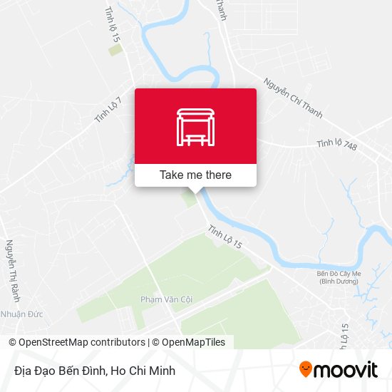 Địa Đạo Bến Đình map