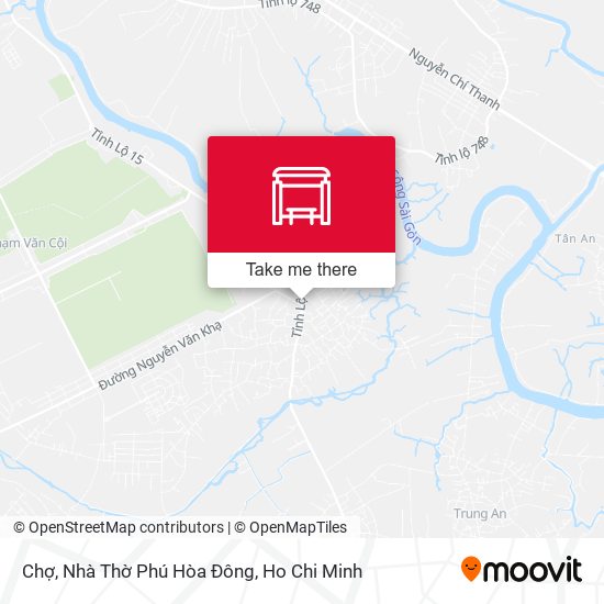 Chợ, Nhà Thờ Phú Hòa Đông map