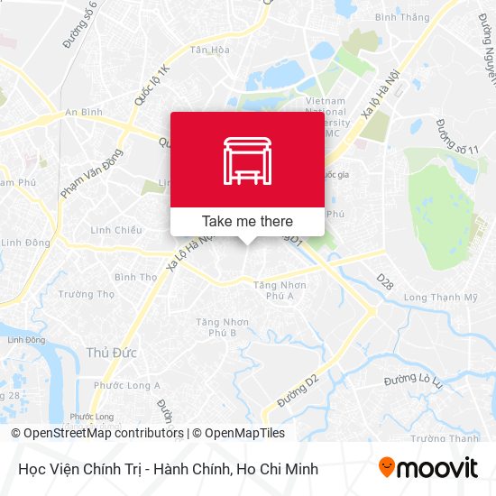 Học Viện Chính Trị - Hành Chính map