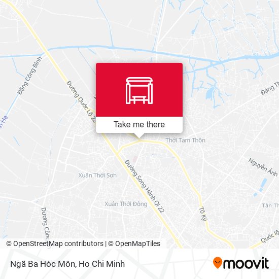 Ngã Ba Hóc Môn map
