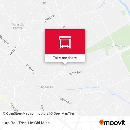 Ấp Bàu Tròn map