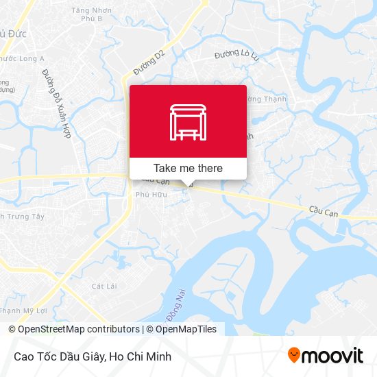 Cao Tốc Dầu Giây map