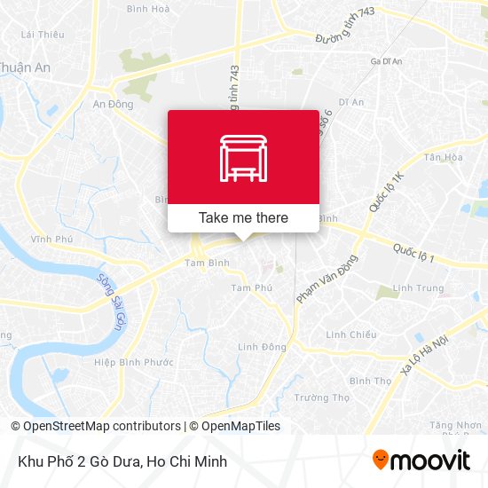 Khu Phố 2 Gò Dưa map