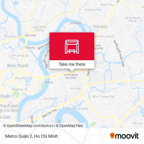 Metro Quận 2 map