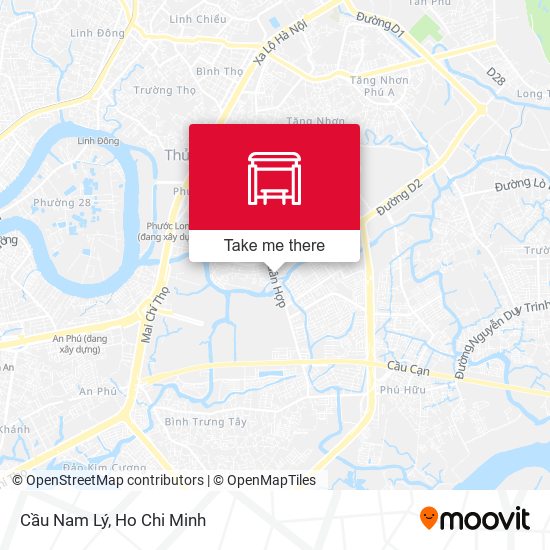 Cầu Nam Lý map
