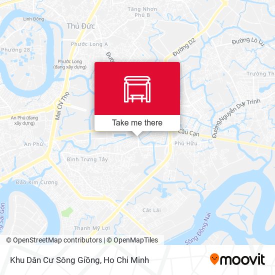 Khu Dân Cư Sông Giồng map