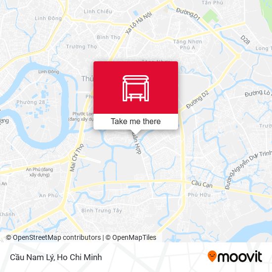 Cầu Nam Lý map