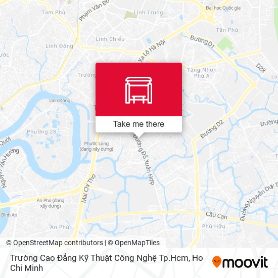 Trường Cao Đẳng Kỹ Thuật Công Nghệ Tp.Hcm map