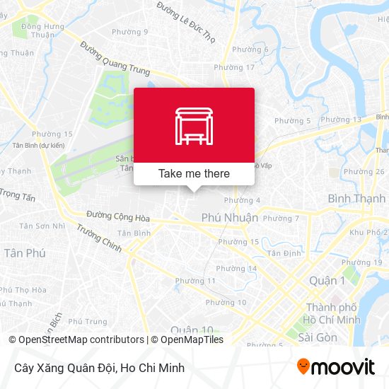 Cây Xăng Quân Đội map