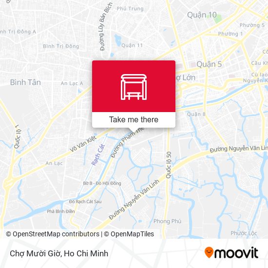 Chợ Mười Giờ map