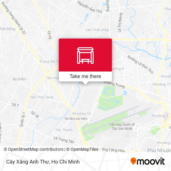 Cây Xăng Anh Thư map