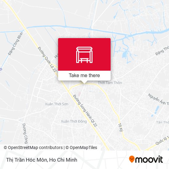 Thị Trần Hóc Môn map