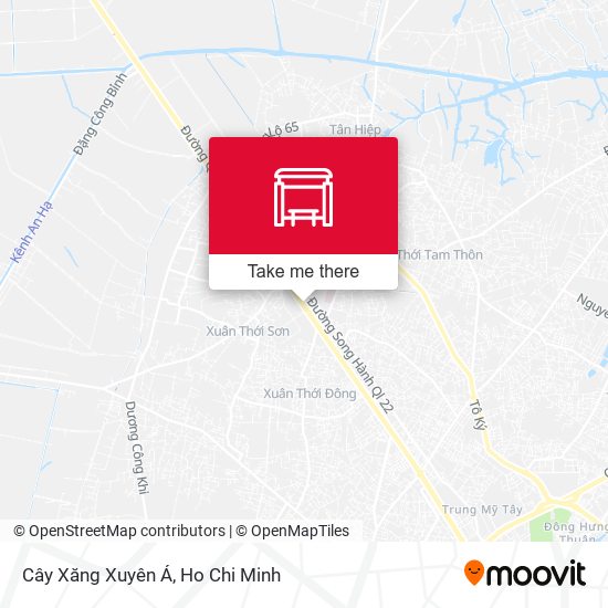 Cây Xăng Xuyên Á map