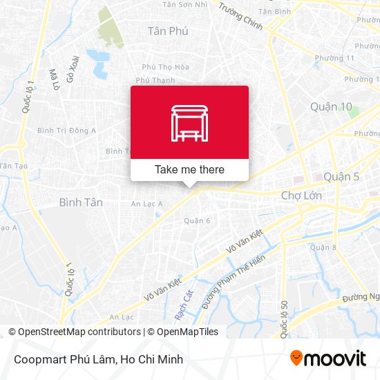 Coopmart Phú Lâm map
