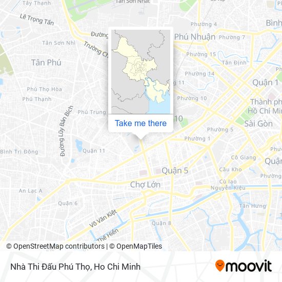 Nhà Thi Đấu Phú Thọ map