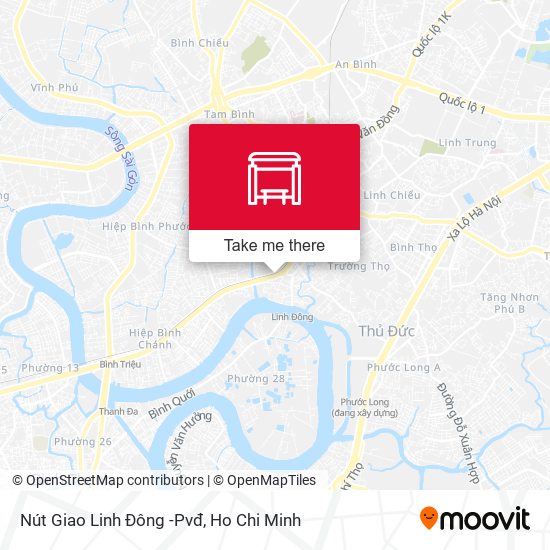 Nút Giao Linh Đông -Pvđ map