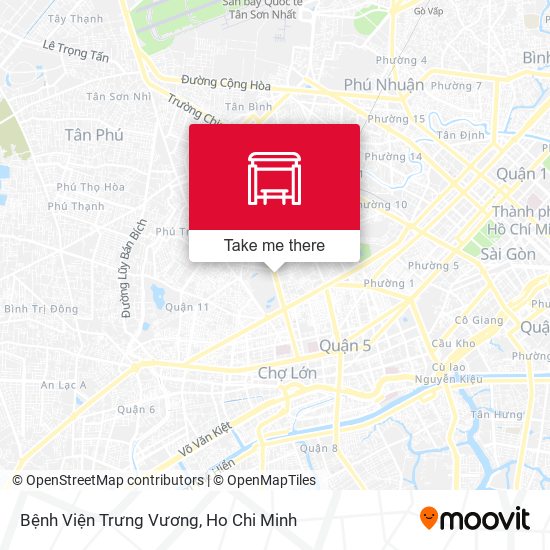 Bệnh Viện Trưng Vương map