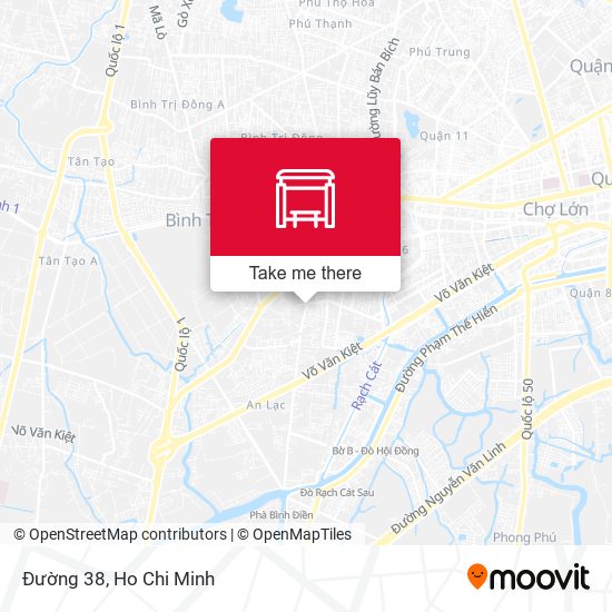 Đường 38 map