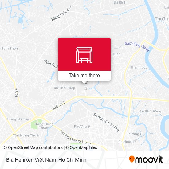 Bia Heniken Việt Nam map