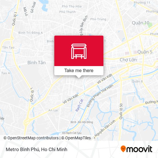 Metro Bình Phú map