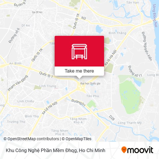 Khu Công Nghệ Phần Mềm Đhqg map