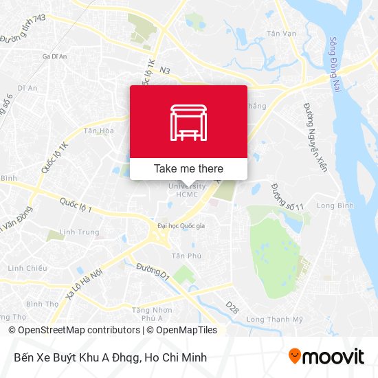 Bến Xe Buýt Khu A Đhqg map