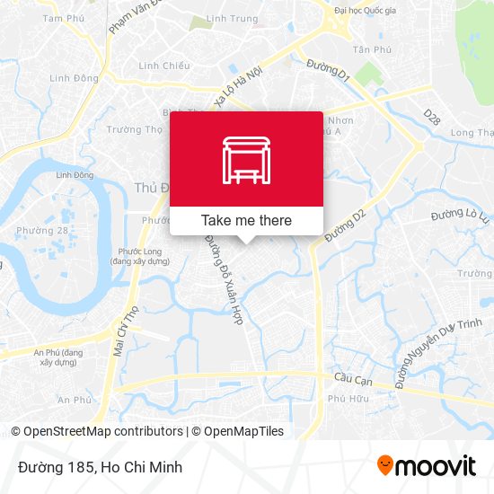 Đường 185 map