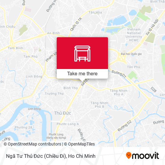Ngã Tư Thủ Đức (Chiều Đi) map