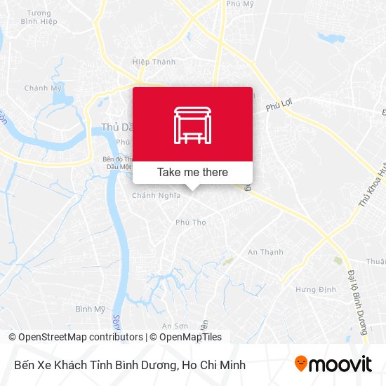 Bến Xe Khách Tỉnh Bình Dương map