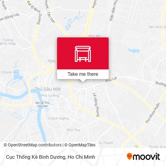 Cục Thống Kê Bình Dương map