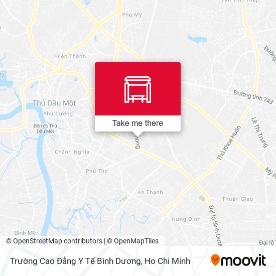 Trường Cao Đẳng Y Tế Bình Dương map