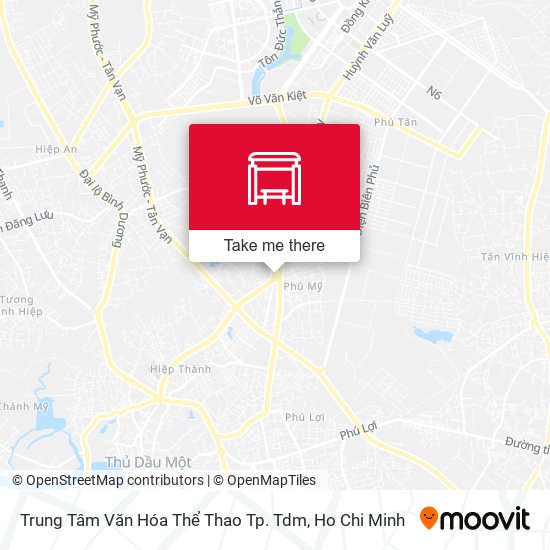 Trung Tâm Văn Hóa Thể Thao Tp. Tdm map