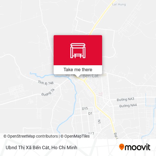 Ubnd Thị Xã Bến Cát map